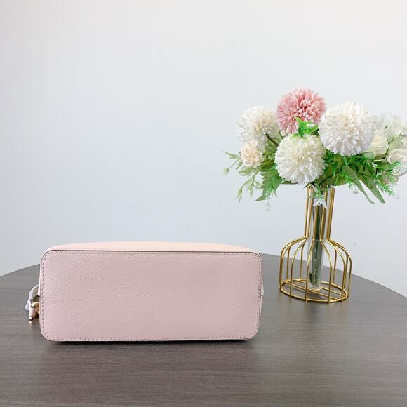 Michael Kors 35F1GTVC6T Jet Set Travel Dome Crossbody Bag Leather Powder Blush - Picture 5 of 8